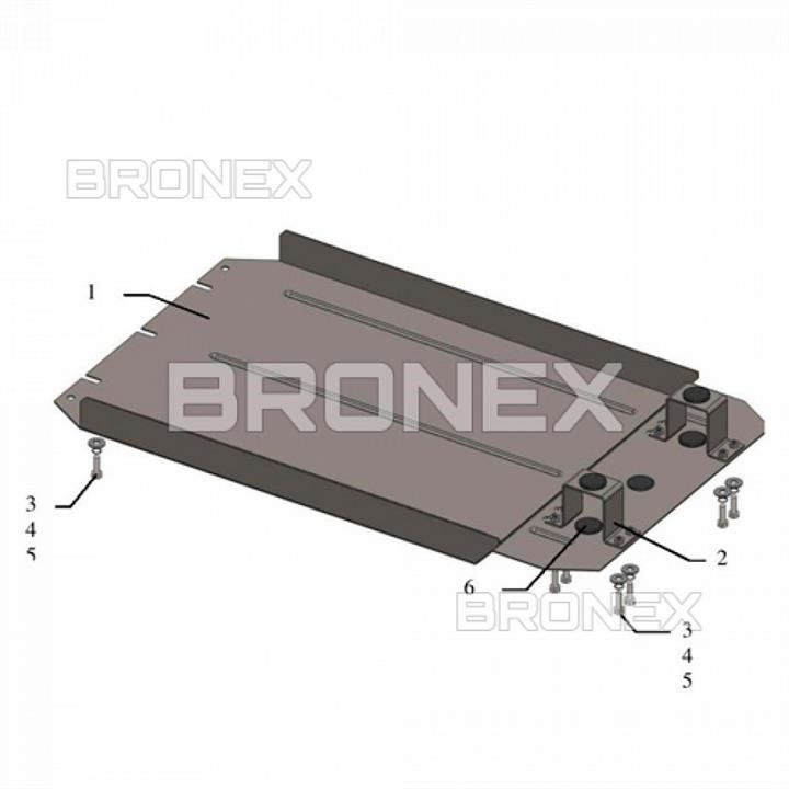 Bronex 101.0416.00 Захист розподільчої коробкиBronex стандартна 101.0416.00 для Mitsubishi L200 101041600: Приваблива ціна - Купити у Польщі на 2407.PL!
