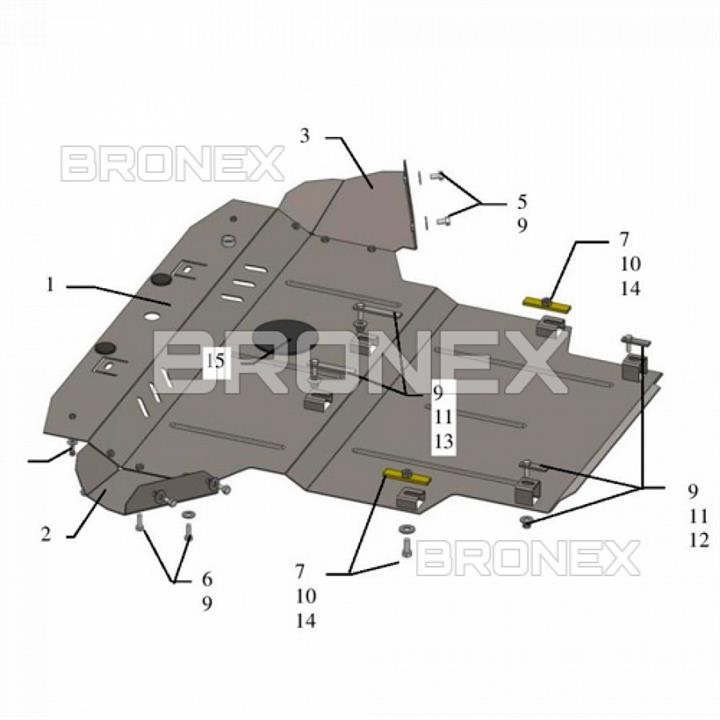 Bronex 101.0427.00 Ochrona silnika Bronex standard 101.0427.00 dla Skoda Superb I (chłodnica samochodowa, skrzynia biegów) 101042700: Atrakcyjna cena w Polsce na 2407.PL - Zamów teraz!