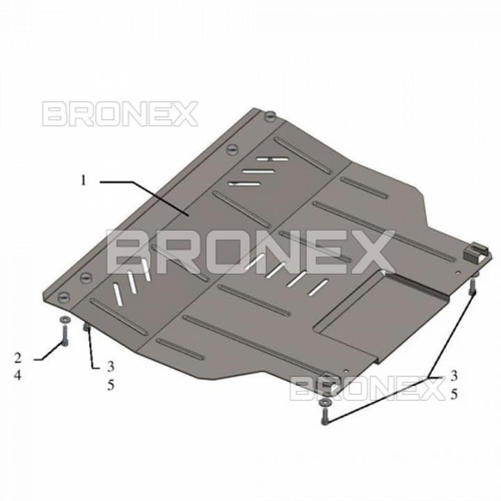 Bronex 101.0444.00.CI Engine protection Bronex standard 101.0444.00.CI for Citroen Nemo (radiator, gear box) 101044400CI: Buy near me in Poland at 2407.PL - Good price!