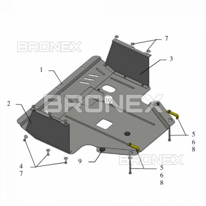 Bronex 101.0450.00 Ochrona silnika Bronex standard 101.0450.00 dla Hyundai I-20 I (chłodnica samochodowa, skrzynia biegów) 101045000: Dobra cena w Polsce na 2407.PL - Kup Teraz!