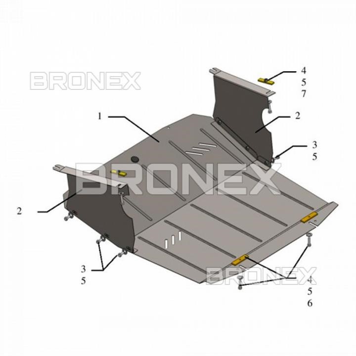 Bronex 101.0464.00.NI Ochrona silnika Bronex standard 101.0464.00.NI dla Nissan Interstar (chłodnica samochodowa, skrzynia biegów) 101046400NI: Dobra cena w Polsce na 2407.PL - Kup Teraz!