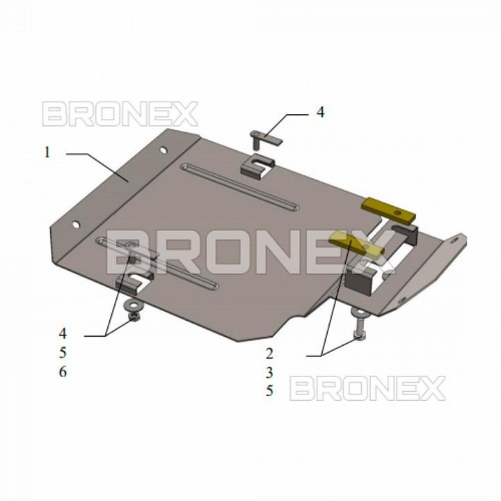 Bronex 101.0478.00 Защита редуктора заднего моста Bronex стандартная 101.0478.00 для Ford Kuga/Escape 101047800: Отличная цена - Купить в Польше на 2407.PL!