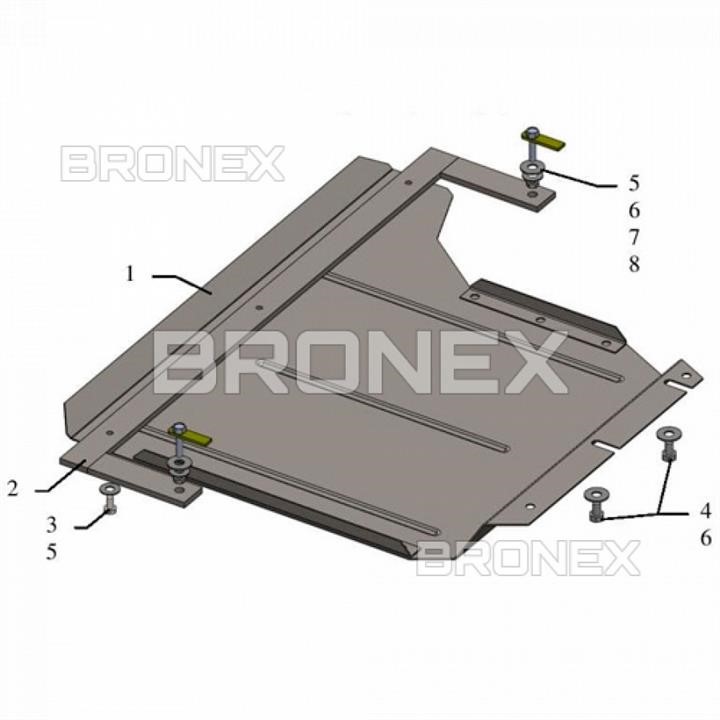 Bronex 101.0570.00 Bronex gearbox protection standard 101.0570.00 for BMW 5 Series E60/E61 101057000: Buy near me in Poland at 2407.PL - Good price!