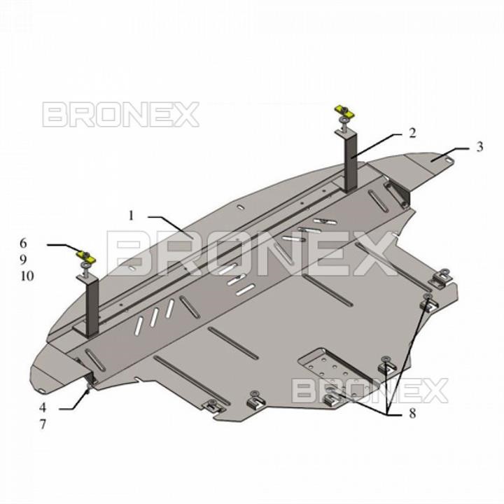 Bronex 101.0574.00 Ochrona silnika Bronex standard 101.0574.00 dla Kia Sorento III (chłodnica samochodowa, skrzynia biegów) 101057400: Dobra cena w Polsce na 2407.PL - Kup Teraz!