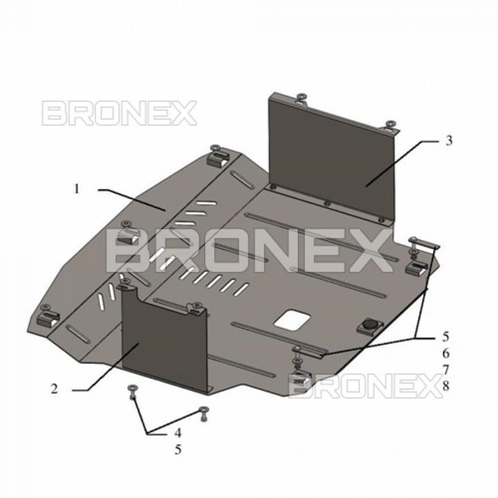 Bronex 101.0575.00 Motorschutz Bronex standard 101.0575.00 zum Kia Rio IV (kühler, getriebe) 101057500: Kaufen Sie zu einem guten Preis in Polen bei 2407.PL!