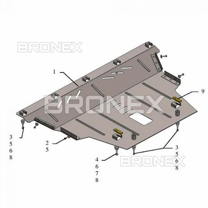 Bronex 101.0589.00.FI Ochrona silnika Bronex standard 101.0589.00.FI dla Fiat 500 X (skrzynia biegów) 101058900FI: Dobra cena w Polsce na 2407.PL - Kup Teraz!