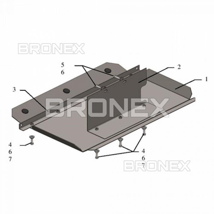 Bronex 101.0611.00 Защита змеевика Bronex стандартная 101.0611.00 для MAN TGS 21.440 4х2 101061100: Отличная цена - Купить в Польше на 2407.PL!