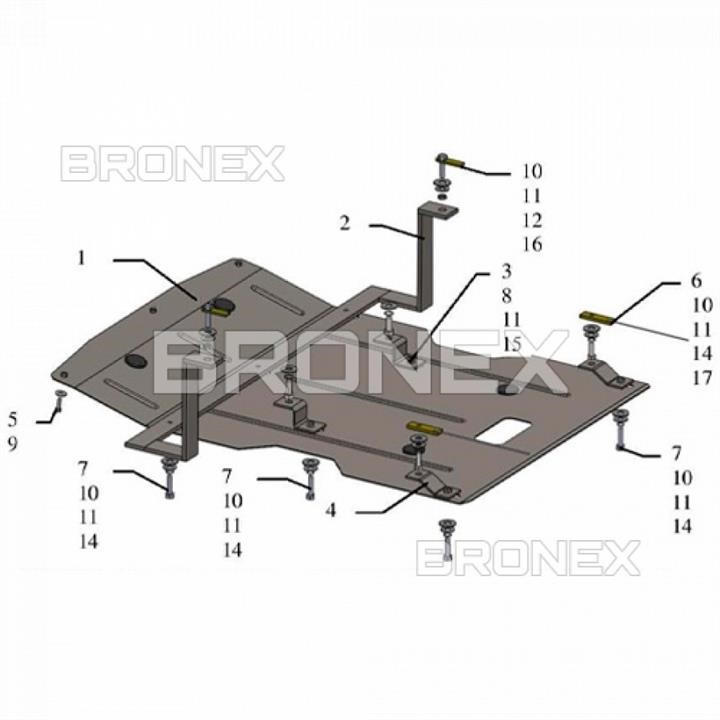 Bronex 101.0615.00 Ochrona silnika Bronex standard 101.0615.00 dla BMW X1 E84 101061500: Dobra cena w Polsce na 2407.PL - Kup Teraz!