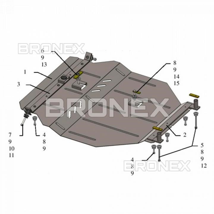 Bronex 101.0637.00 Ochrona silnika Bronex standard 101.0637.00 dla Mitsubishi Eclipse (chłodnica samochodowa, skrzynia biegów) 101063700: Dobra cena w Polsce na 2407.PL - Kup Teraz!