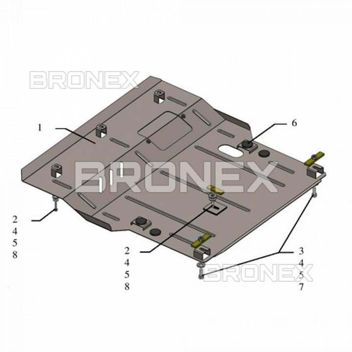 Bronex 101.0643.00 Engine protection Bronex standard 101.0643.00 for Suzuki Celerio (gear box) 101064300: Buy near me in Poland at 2407.PL - Good price!