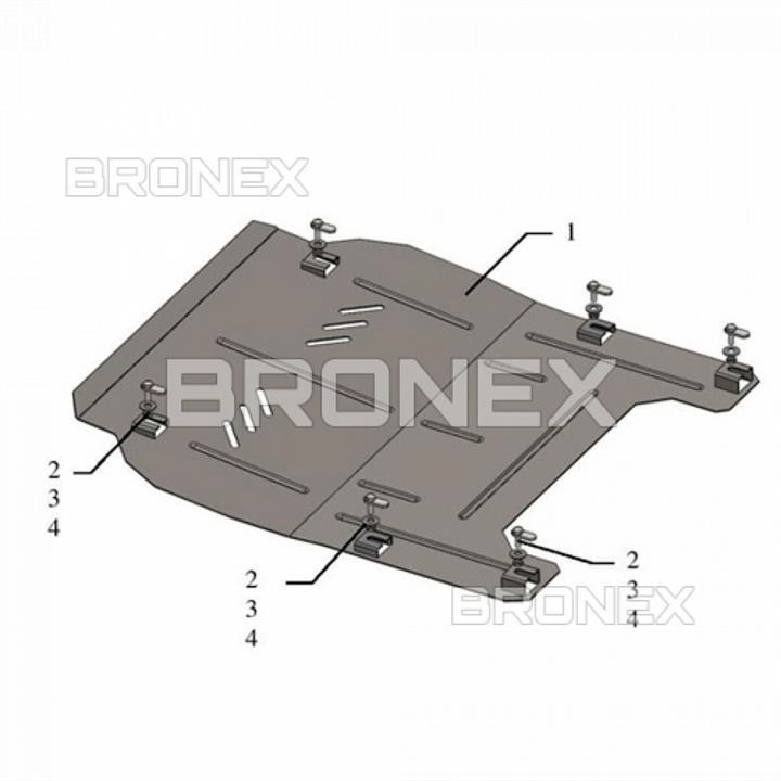 Bronex 101.0648.00 Engine protection Bronex standard 101.0648.00 for Opel Insignia A (gear box) 101064800: Buy near me in Poland at 2407.PL - Good price!