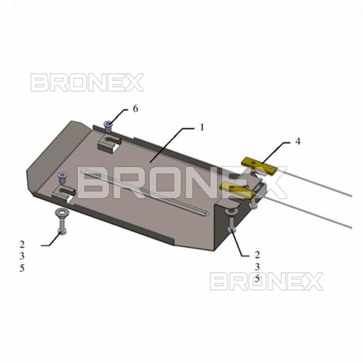 Bronex 101.0653.00 Rear axle gearbox protectionBronex standard 101.0653.00 for Subaru Outback V 101065300: Buy near me in Poland at 2407.PL - Good price!