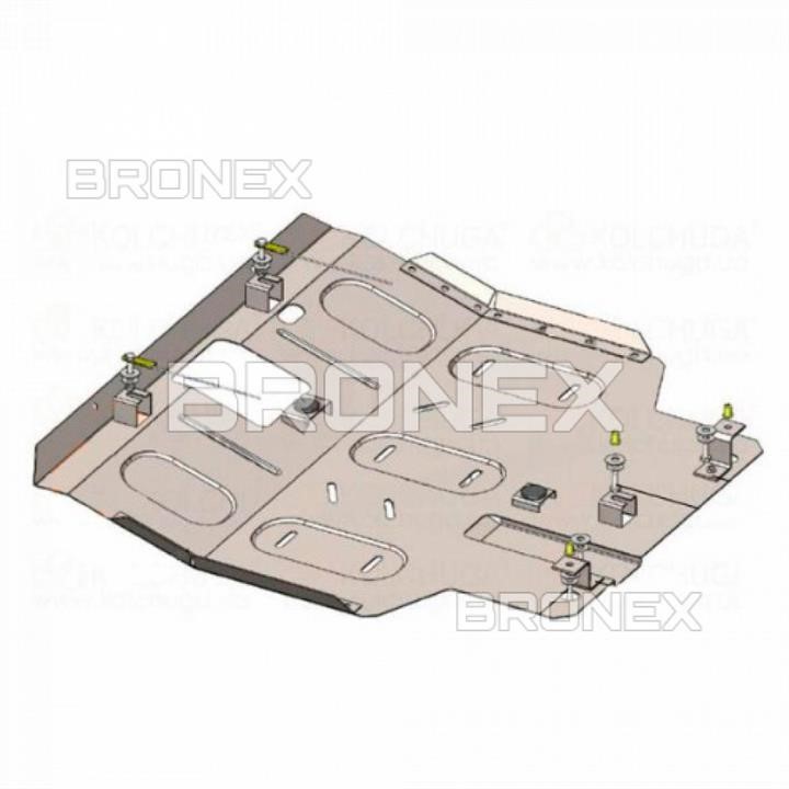 Bronex 101.0822.00 Engine protection Bronex standard 101.0822.00 for Hyundai Pony (radiator, gear box) 101082200: Buy near me in Poland at 2407.PL - Good price!