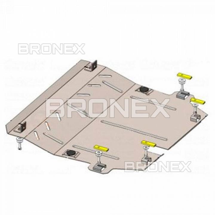 Bronex 101.0851.00 Engine protection Bronex standard 101.0851.00 for Renault Twingo II (radiator, gear box) 101085100: Buy near me in Poland at 2407.PL - Good price!