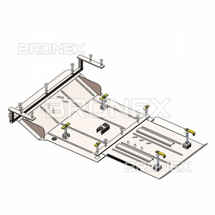 Bronex 101.0938.00 Engine protection Bronex standard 101.0938.00 for Hyundai H350 (radiator, gear box) 101093800: Buy near me in Poland at 2407.PL - Good price!