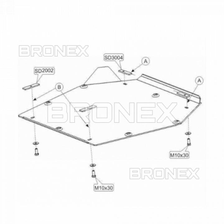 Bronex 101.9475.00 Engine protection Bronex standard 101.9475.00 for Volvo S60 / S80 (gear box) 101947500: Buy near me in Poland at 2407.PL - Good price!