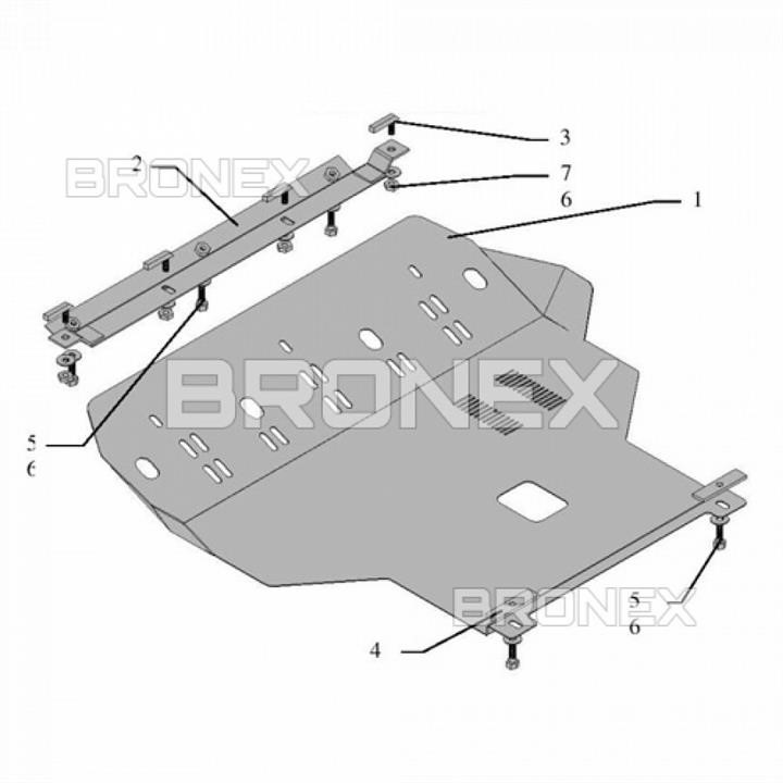 Bronex 102.0081.00 Engine protection Bronex premium 102.0081.00 for Chery Amulet (radiator, gear box) 102008100: Buy near me at 2407.PL in Poland at an Affordable price!