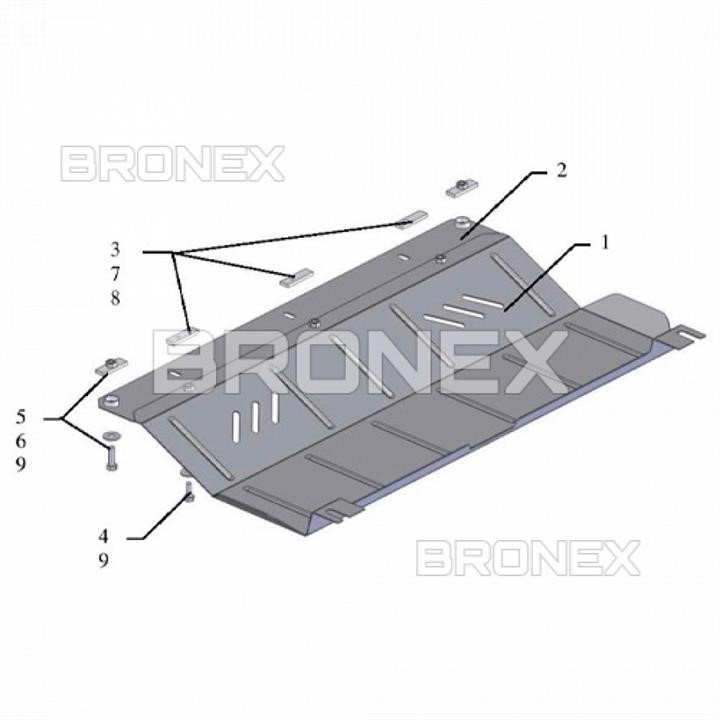 Bronex 102.0234.00.CI Ochrona silnika Bronex premia 102.0234.00.CI dla Citroen Jumpy III (chłodnica samochodowa, skrzynia biegów) 102023400CI: Dobra cena w Polsce na 2407.PL - Kup Teraz!