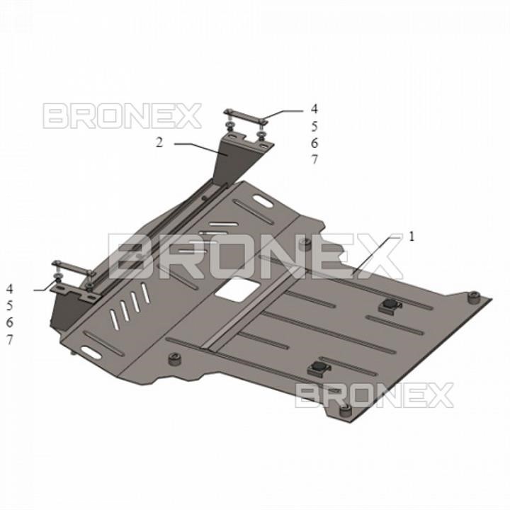 Bronex 102.0422.00 Engine protection Bronex premium 102.0422.00 for Mercedes-Benz Sprinter W906 (radiator, gear box) 102042200: Buy near me at 2407.PL in Poland at an Affordable price!