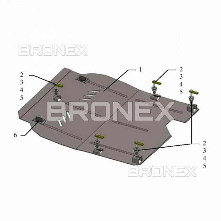 Защита двигателя Bronex премиум 102.0617.00 для Opel Insignia A (КПП) Bronex 102.0617.00