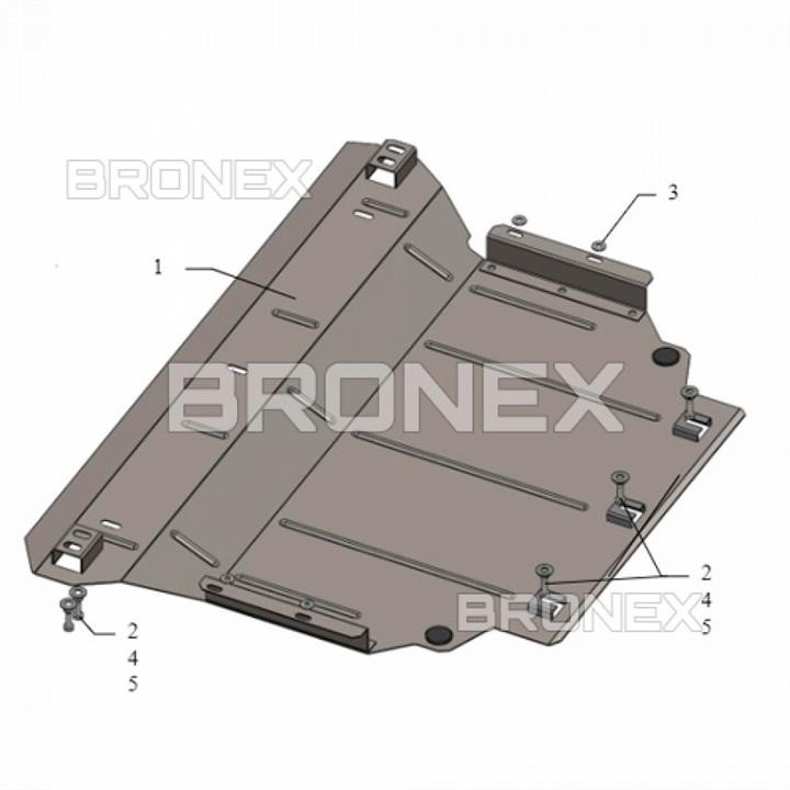 Bronex 102.0710.00 Защита двигателя Bronex премиум 102.0710.00 для Volkswagen Tiguan II (радиатор, КПП) 102071000: Купить в Польше - Отличная цена на 2407.PL!