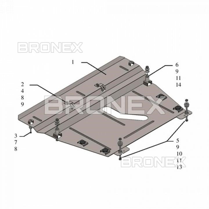 Bronex 102.0736.00 Ochrona silnika Bronex premia 102.0736.00 dla Lexus RX 200T (skrzynia biegów) 102073600: Dobra cena w Polsce na 2407.PL - Kup Teraz!