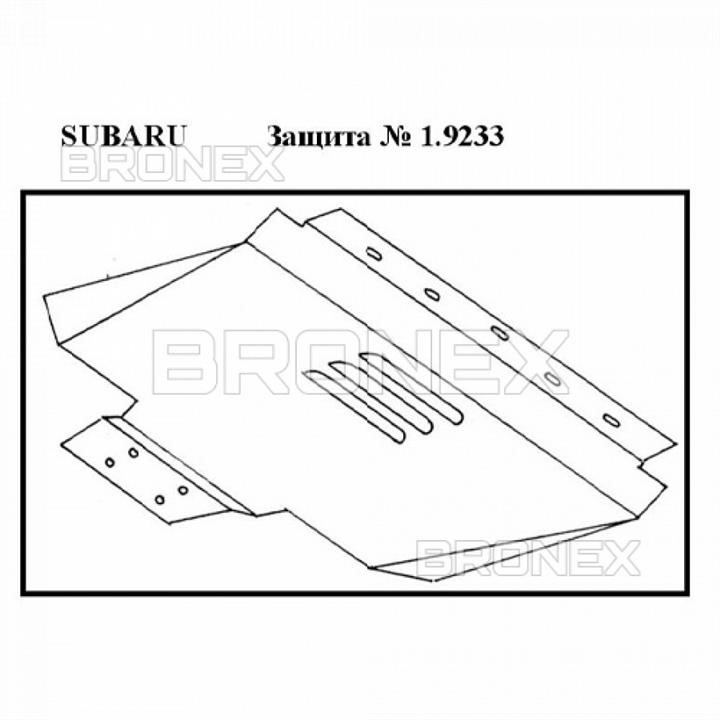 Bronex 102.9233.00 Engine protection Bronex premium 102.9233.00 for Subaru Legacy II (radiator) 102923300: Buy near me in Poland at 2407.PL - Good price!