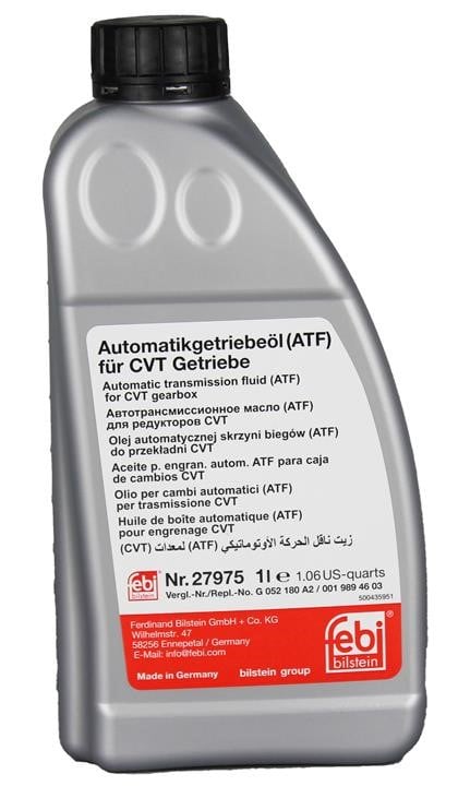febi 27975 Трансмиссионное масло Febi ATF CVT, 1л 27975: Отличная цена - Купить в Польше на 2407.PL!