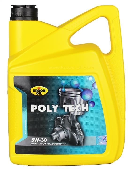 Kroon oil 35467 Engine oil Kroon oil Poly Tech 5W-30, 5L 35467: Buy near me in Poland at 2407.PL - Good price!