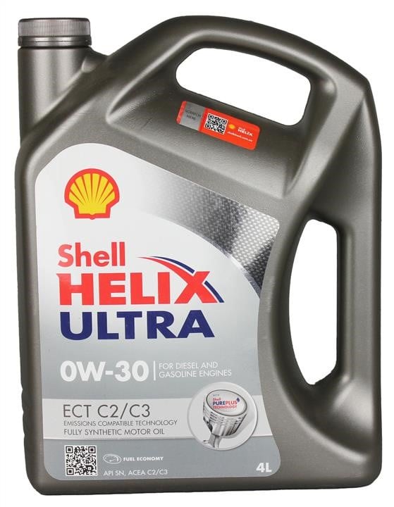 Shell 550042353 Моторное масло Shell Helix Ultra ECT 0W-30, 4л 550042353: Отличная цена - Купить в Польше на 2407.PL!