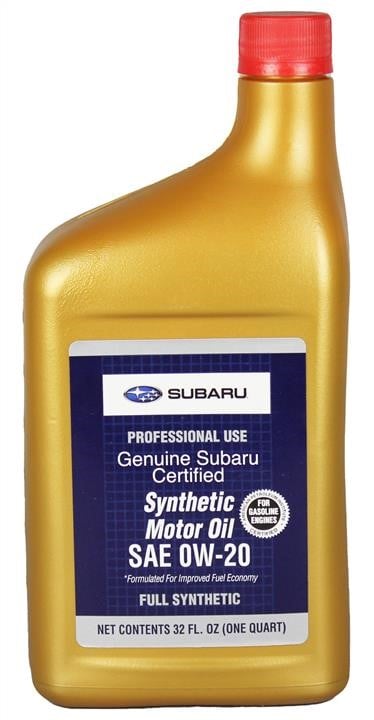 Subaru SOA427V1310 Engine oil Subaru SYNTHETIC OIL 0W-20, 0,946L SOA427V1310: Buy near me in Poland at 2407.PL - Good price!