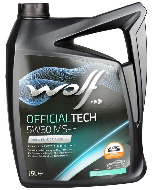 Wolf 8308819 Engine oil Wolf OfficialTech MS-F 5W-30, 5L 8308819: Buy near me in Poland at 2407.PL - Good price!