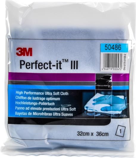 3M 50486 Салфетка Perfect-it III микрофибра 32х36 см, синяя 50486: Отличная цена - Купить в Польше на 2407.PL!