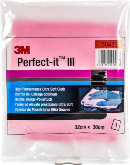 3M 50489 Салфетка Perfect-it III микрофибра 32х36 см, розовая 50489: Отличная цена - Купить в Польше на 2407.PL!
