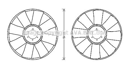 AVA DFB064 Fan impeller DFB064: Buy near me at 2407.PL in Poland at an Affordable price!