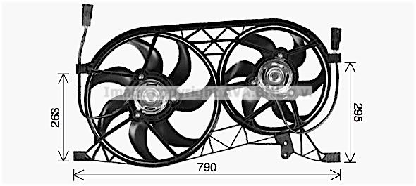 AVA RT7646 Fan, radiator RT7646: Buy near me in Poland at 2407.PL - Good price!