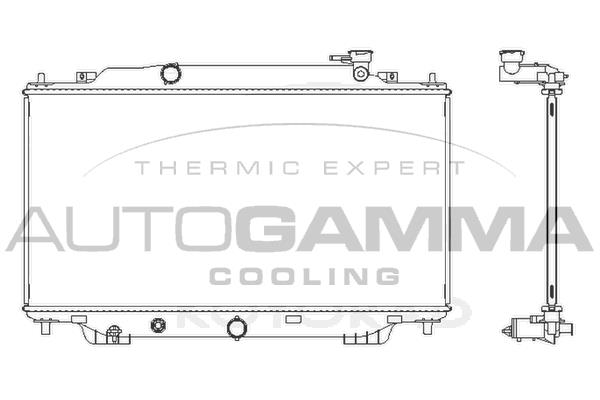 Autogamma 107827 Kühler, Motorkühlung 107827: Kaufen Sie zu einem guten Preis in Polen bei 2407.PL!