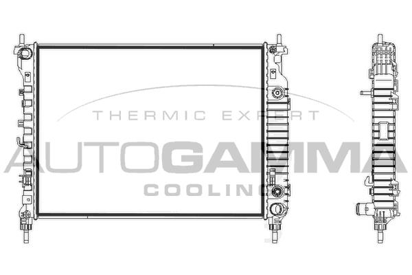 Autogamma 107839 Radiator, engine cooling 107839: Buy near me in Poland at 2407.PL - Good price!