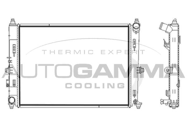 Autogamma 107841 Radiator, engine cooling 107841: Buy near me at 2407.PL in Poland at an Affordable price!