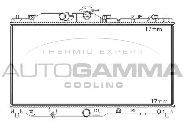 Autogamma 107842 Radiator, engine cooling 107842: Buy near me in Poland at 2407.PL - Good price!