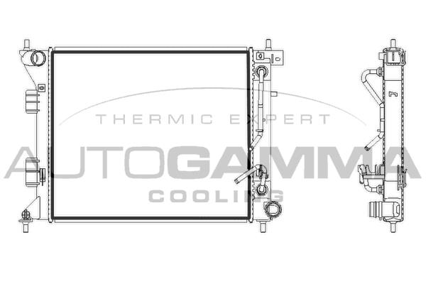 Autogamma 107930 Radiator, engine cooling 107930: Buy near me in Poland at 2407.PL - Good price!