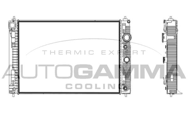 Autogamma 107932 Radiator, engine cooling 107932: Buy near me in Poland at 2407.PL - Good price!