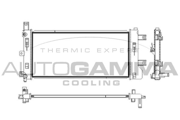 Autogamma 107981 Радіатор, система охолодження двигуна 107981: Приваблива ціна - Купити у Польщі на 2407.PL!