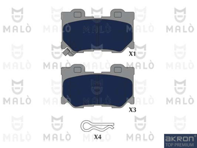 Malo 1051317 Brake Pad Set, disc brake 1051317: Buy near me in Poland at 2407.PL - Good price!