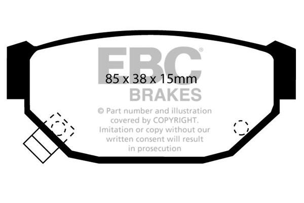 EBC DP674 Brake Pad Set, disc brake DP674: Buy near me in Poland at 2407.PL - Good price!