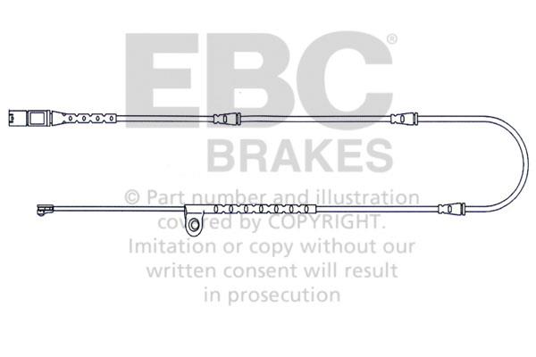 EBC EFA141 Warning contact, brake pad wear EFA141: Buy near me in Poland at 2407.PL - Good price!