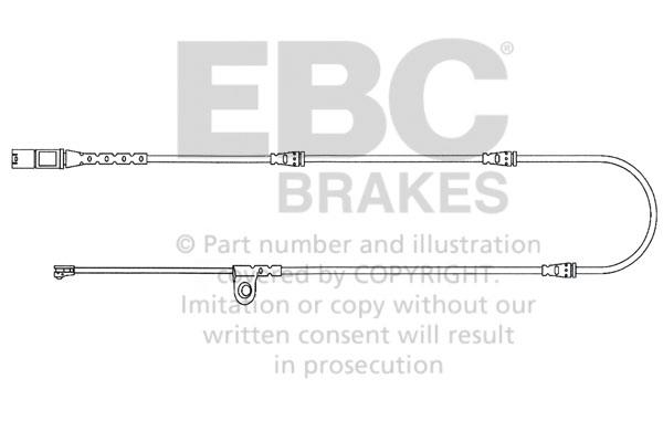 EBC EFA139 Warning contact, brake pad wear EFA139: Buy near me in Poland at 2407.PL - Good price!