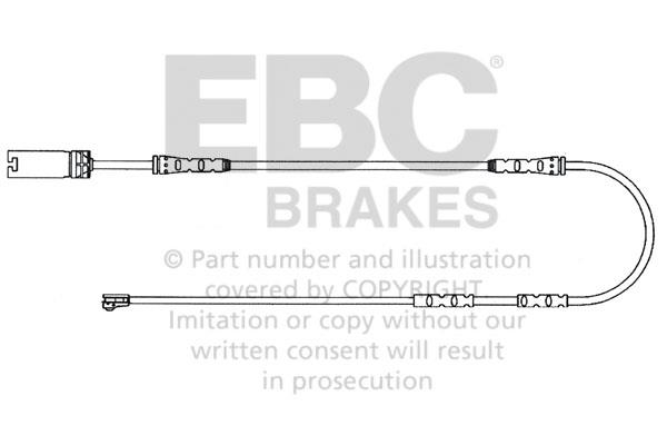 EBC EFA138 Warning contact, brake pad wear EFA138: Buy near me in Poland at 2407.PL - Good price!