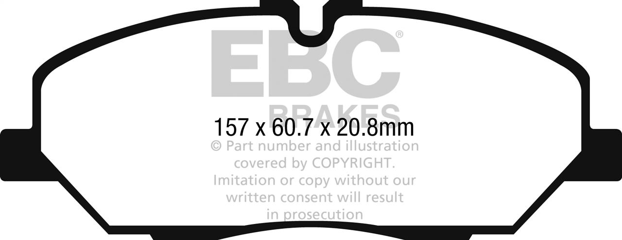EBC DPX2285 Brake Pad Set, disc brake DPX2285: Buy near me in Poland at 2407.PL - Good price!