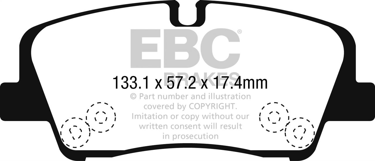 EBC DPX2283 Brake Pad Set, disc brake DPX2283: Buy near me in Poland at 2407.PL - Good price!